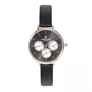 Daniel Klein DK11896-3 Rosegold Black